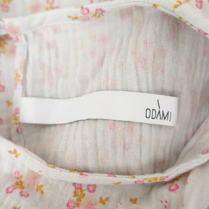 楽天市場】【美品】オダミ ODAMI プリントギャザーガーゼワンピース 