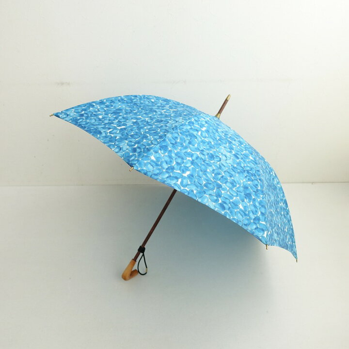 楽天市場】【定価3.5万】 イイダ傘店 そら豆 晴雨兼用傘 ブルー 【中古 