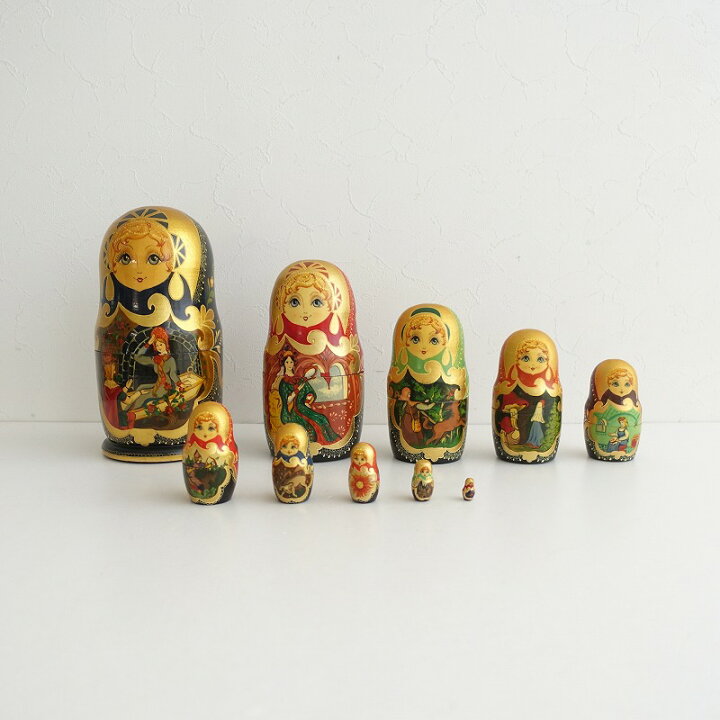 楽天市場】☆ ロシア産 マトリョーシカ 10体 【中古】【70F42 