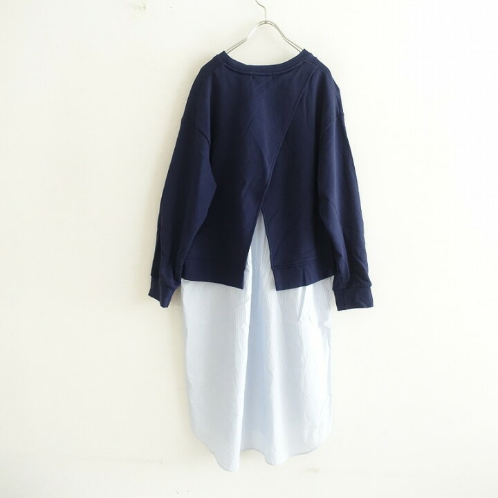 楽天市場】【定価2.9万】ズッカ ZUCCA シャツドッキング裏毛ワンピース 