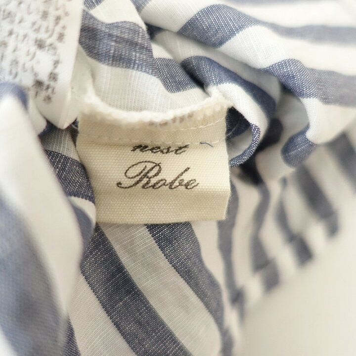 楽天市場】ネストローブ nest Robe リネンコットンストライプセーラー 
