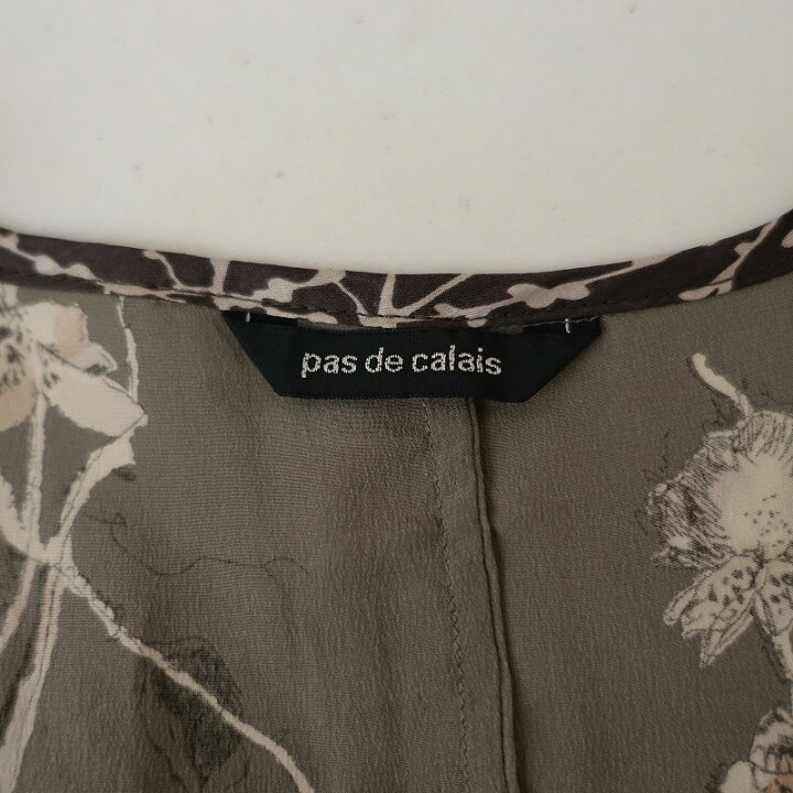 楽天市場】パドカレ pas de calais シルクフラワープリントVネック 