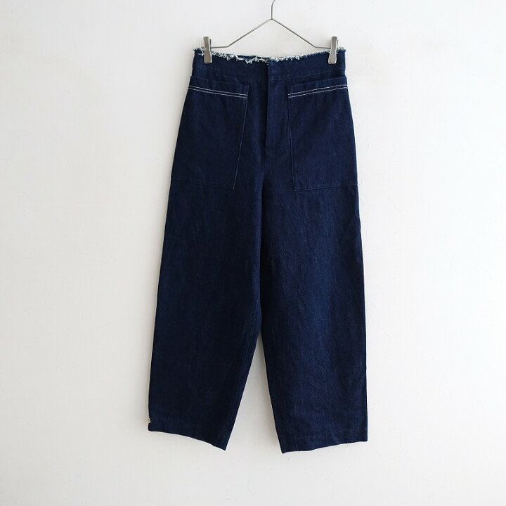 楽天市場】サラランチ SARA LANZI ウエストカットオフデニムパンツ S 