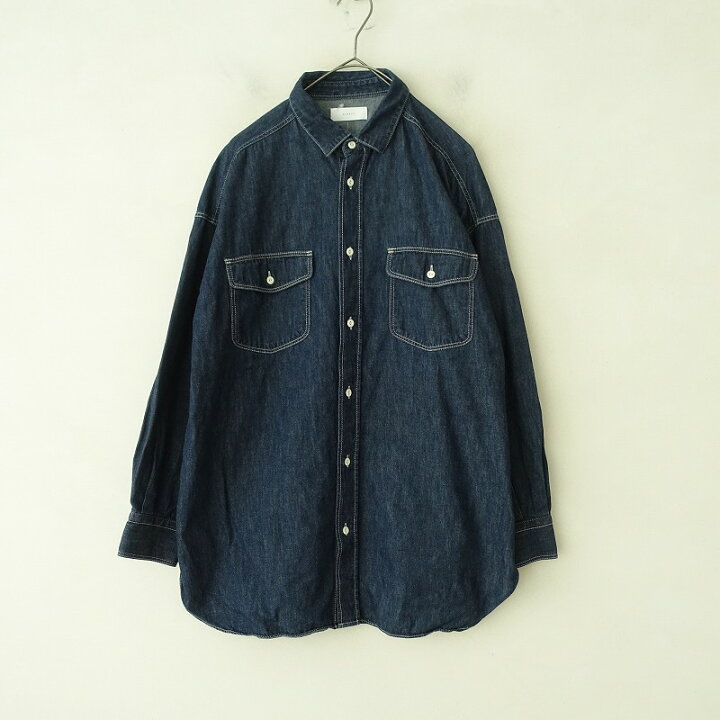 楽天市場】【美品/定価1.9万】かぐれ kagure ビッグデニムワークシャツ 