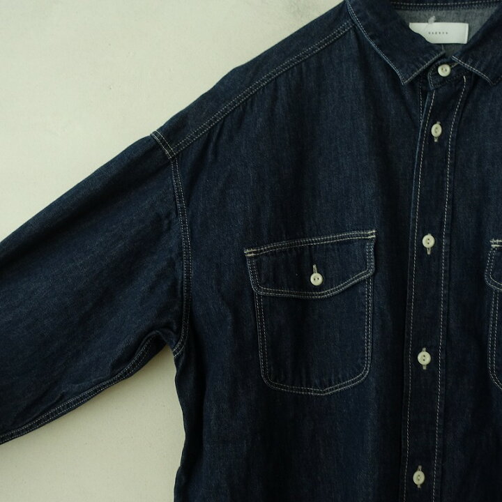 楽天市場】【美品/定価1.9万】かぐれ kagure ビッグデニムワークシャツ 