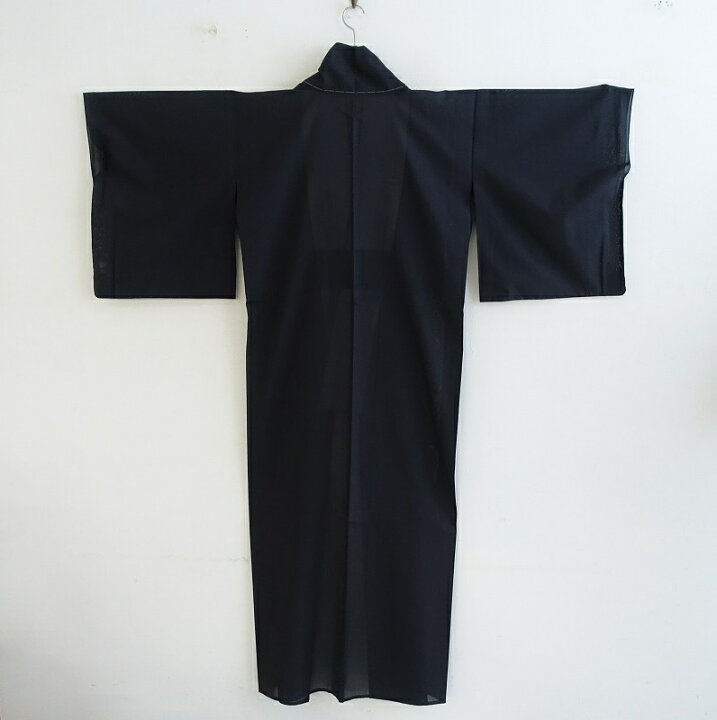 楽天市場】【未使用】カプキ KAPUKI 夏の大島 ほのか縞 黒（泥）着物 
