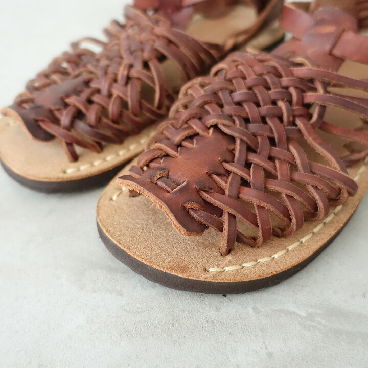 楽天市場】【美品】ラボーム LA BAUME レザーメッシュサンダル 36/23 