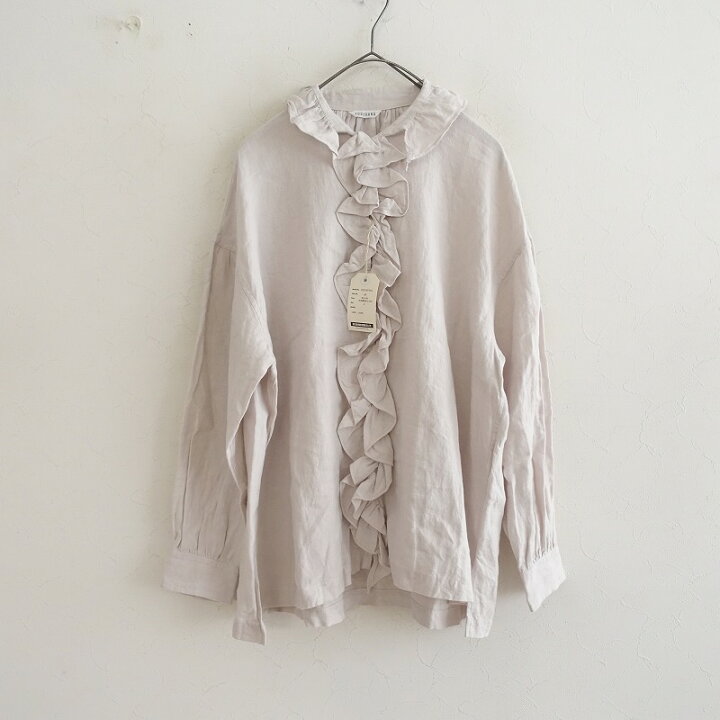 楽天市場】【美品】トゥジュー TOUJOURS リネンラッフルフリルブラウス  