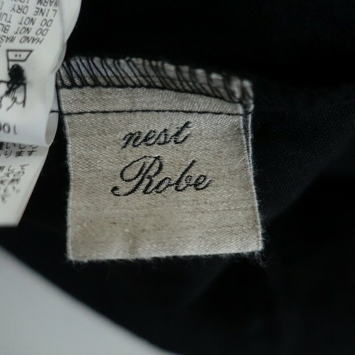 楽天市場】ネストローブ nest Robe リネンギャザーワンピース F 【中古 