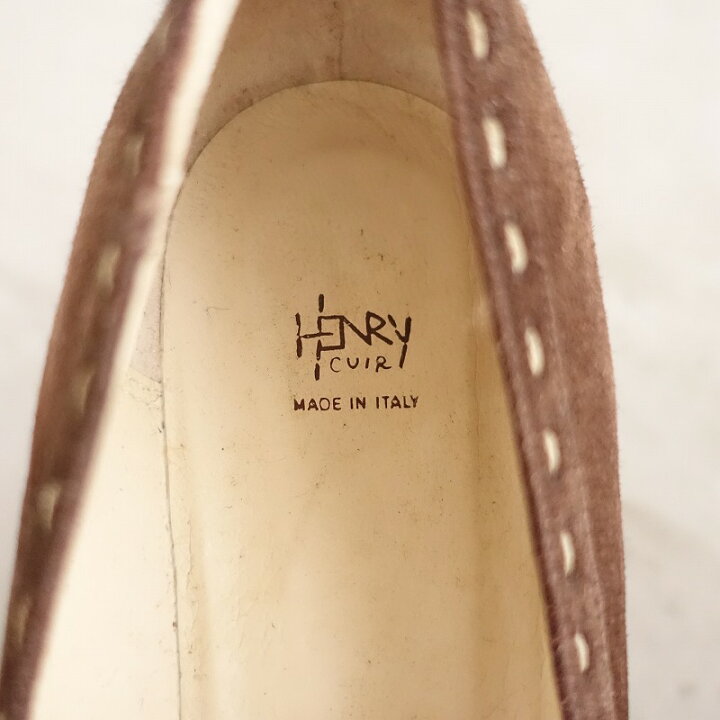 楽天市場】アンリークイール HENRY CUIR ヒールパンプス 37.5/23.5 