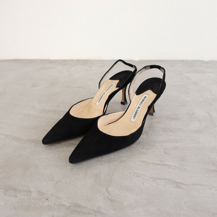 楽天市場】マノロブラニク MANOLO BLAHNIK バックストラップヒール 38 