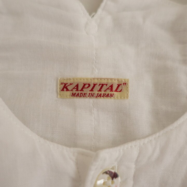 楽天市場】キャピタル KAPITAL 一重ガーゼベルローブシャツ 1/S 【中古 