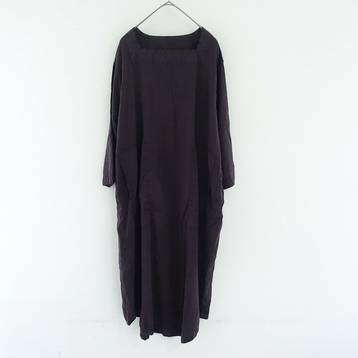 Chez VIDALENC シルクワンピース 