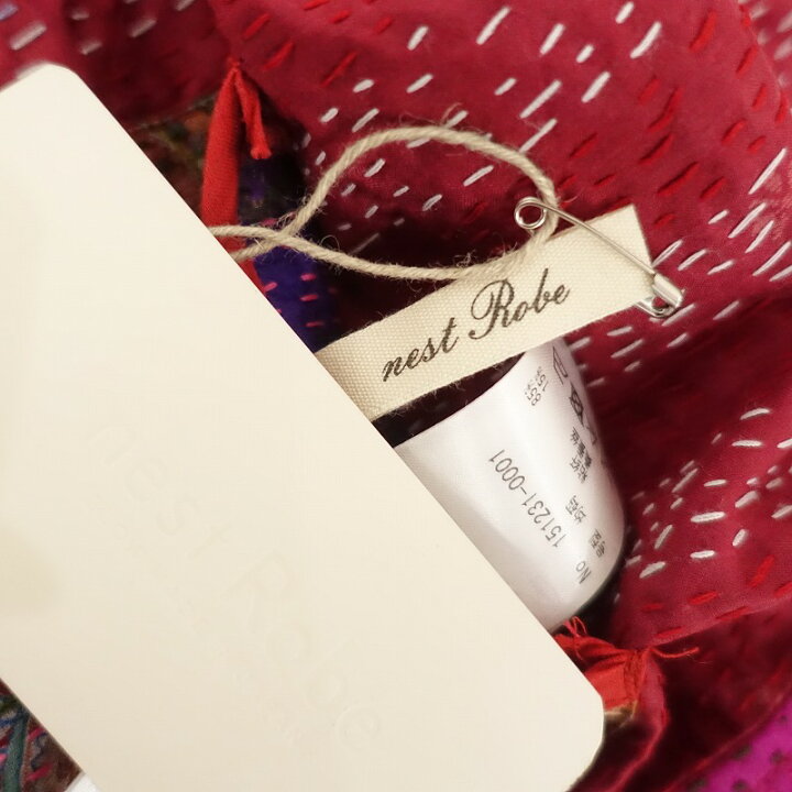 楽天市場】【美品/定価1万】ネストローブ nest Robe 刺し子ベスト F 