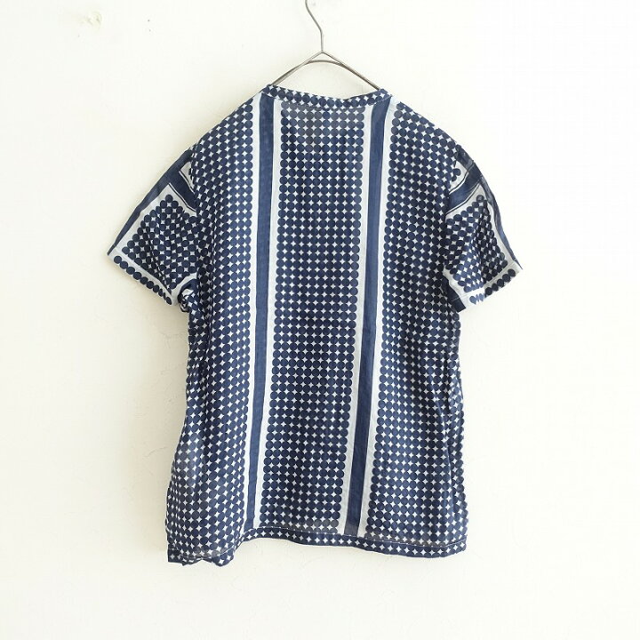 楽天市場】サラランチ SARA LANZI リネン総柄シャツ - 【中古】【92I42
