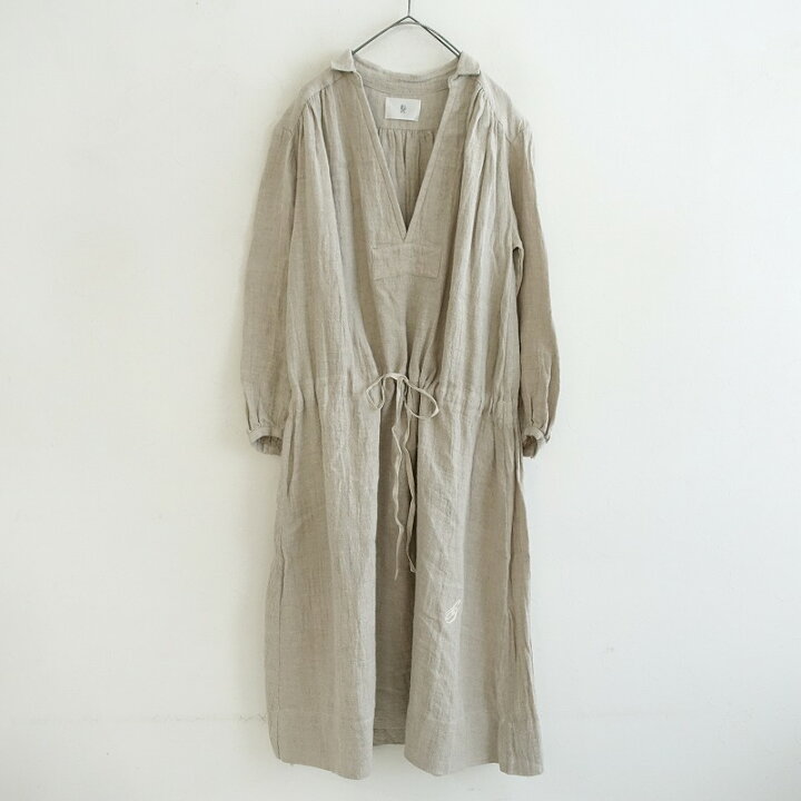 楽天市場】ガサ GASA リネンウール起毛Vネックシャツワンピース 【中古 