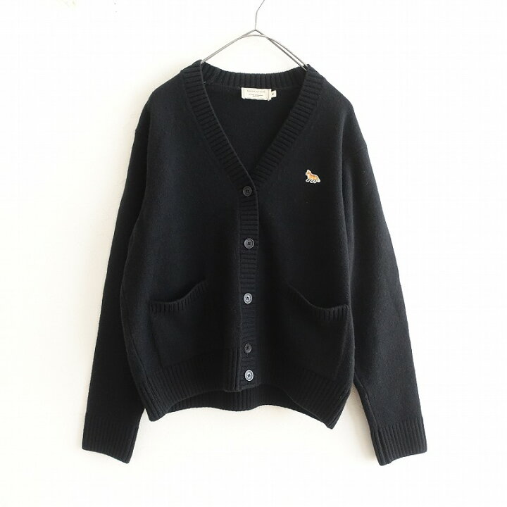 楽天市場】メゾンキツネ MAISON KITSUNE Vネックウールニット 