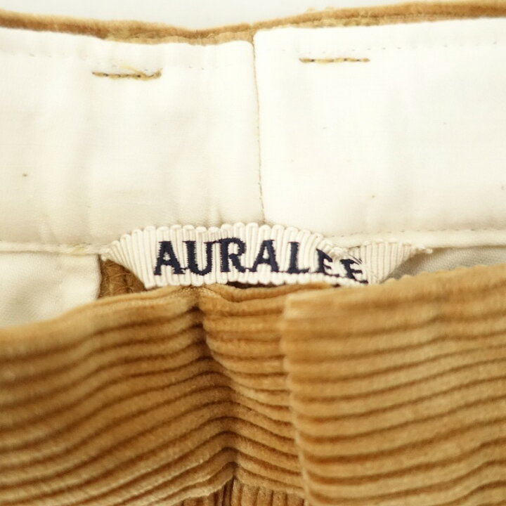 楽天市場】【美品】オーラリー AURALEE コーデュロイワイドパンツ 