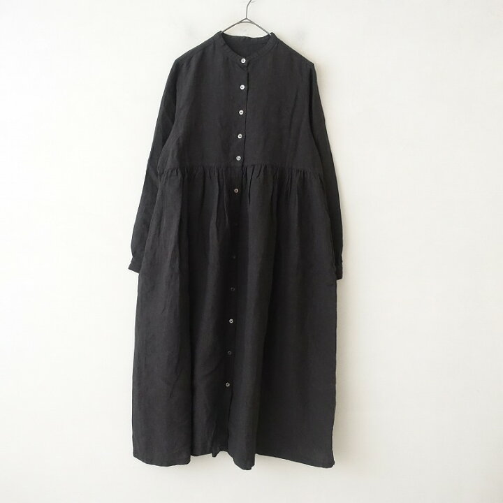 楽天市場】ネストローブ nest Robe リネンバンドカラーギャザーシャツ 