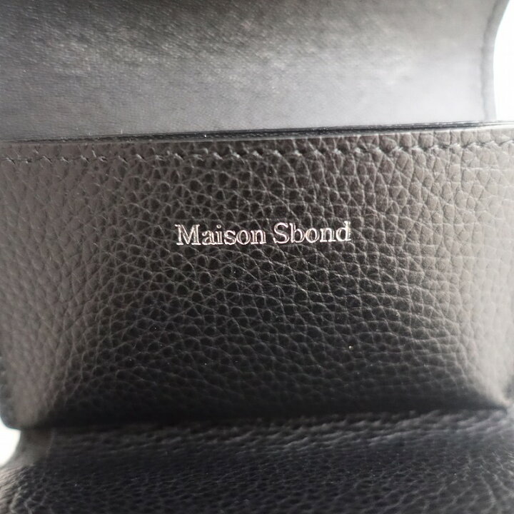 楽天市場】【定価1.9万】メゾンエスボンド Maison Sbond レザー三 