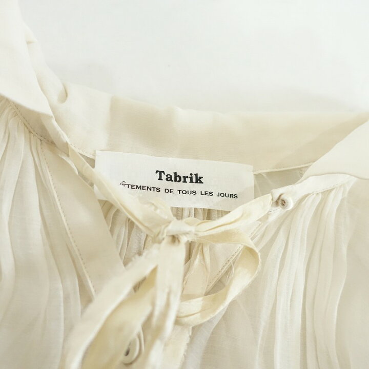 楽天市場】タブリク Tabrik コットンシルクシースルーシャツワンピース 