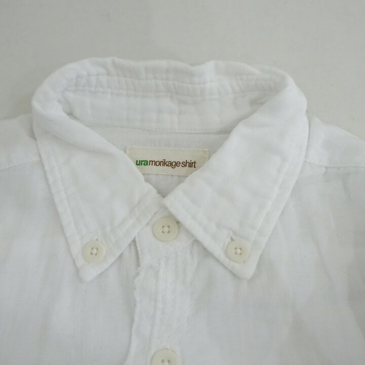 楽天市場】ウラモリカゲシャツ ura morikage shirt ダブルガーゼボタン 