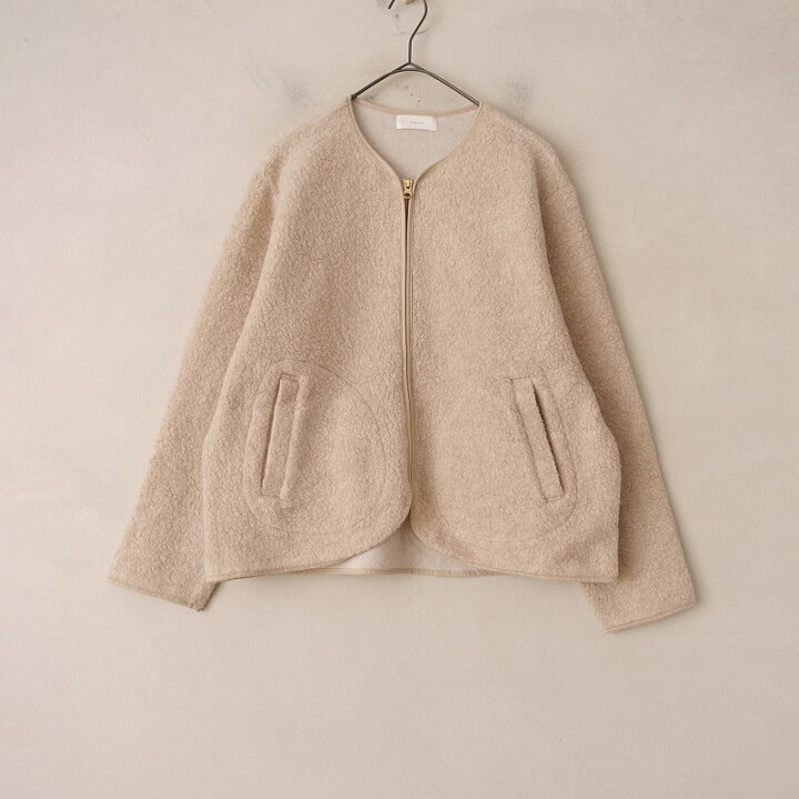 楽天市場】【定価1.5万】かぐれ kagure ウールボアジップカーディガン 