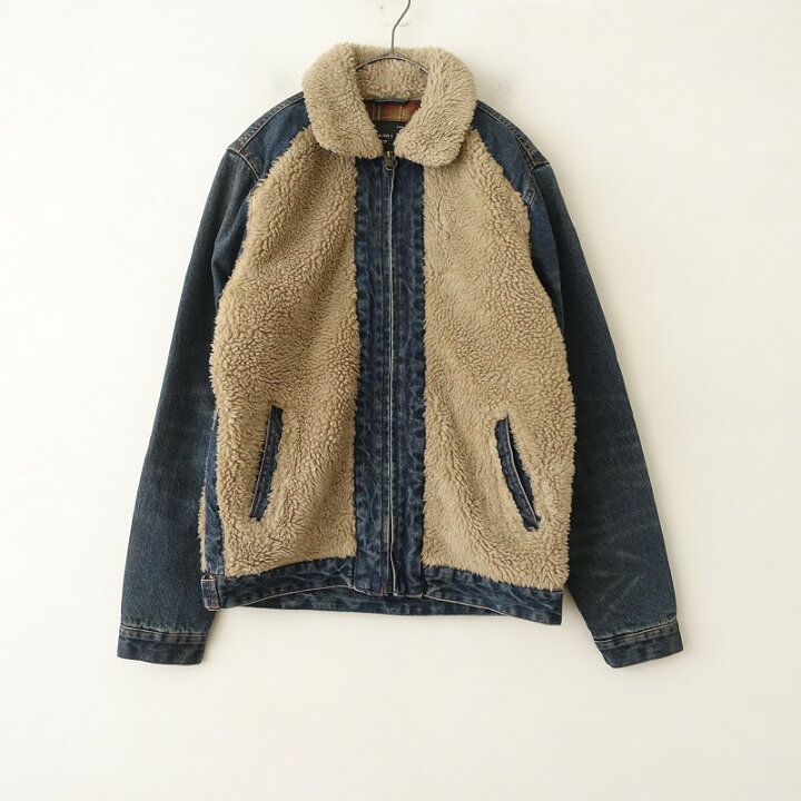 楽天市場】ザラ ZARA 中綿入りボアドッキングデニムジャケット EUR/USA 