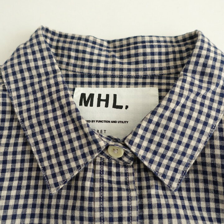 楽天市場】【美品】マーガレットハウエル MHL. ギンガムチェックシャツ 