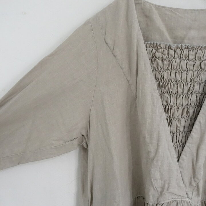 楽天市場】ネストローブ nest Robe フロントゴムシャーリングリネン  