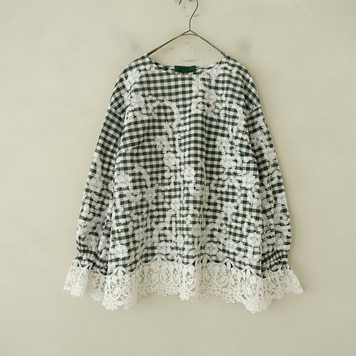 楽天市場】【定価4.2万】インゲボルグ INGEBORG ギンガム刺繍レース 