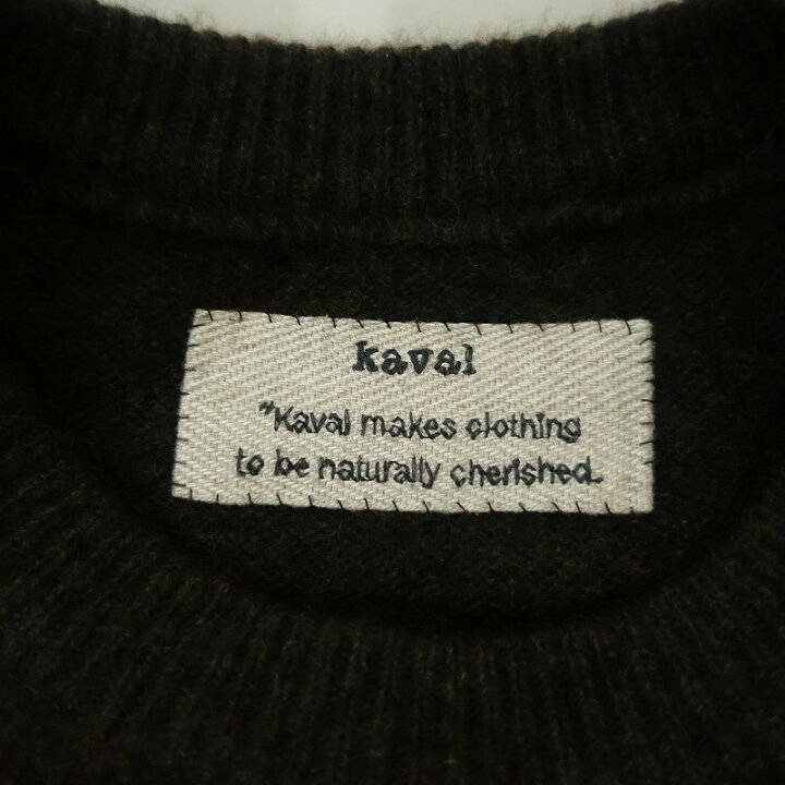 楽天市場】カヴァル kaval カシミヤセーブルクルーネックニット 