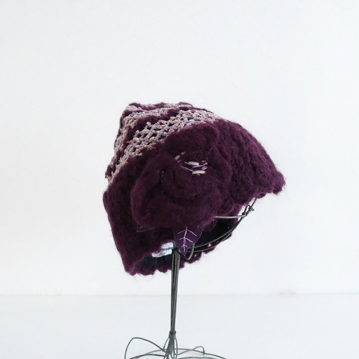 楽天市場】【美品】クミツユキ Kumi Tsuyuki ハンドメイド ニット帽 