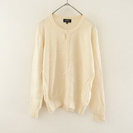 アーペーセー A.P.C. ウール柄編みニットカーディガン M 【中古】【62L42】