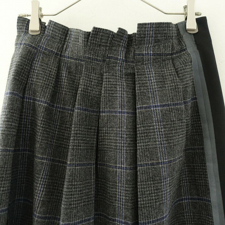 楽天市場】ズッカ ZUCCA 異素材切替タックチェックスカート M 【中古 