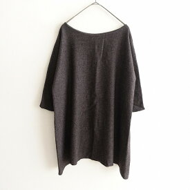 トゥジュー TOUJOURS シルクカシミヤ混ウールAラインチュニック 【中古】【92A52】