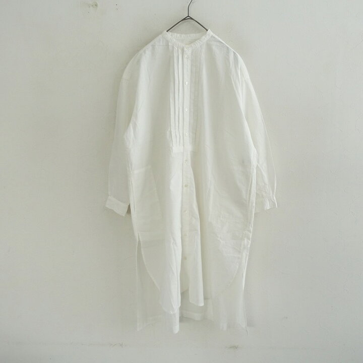 ネストローブ nest Robe コットンリネンブロードブリーデッドシャツ 