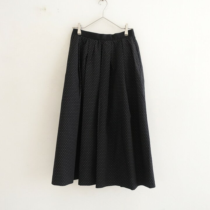 IENA イエナ スカート ジャガードタックスカート 36 ネイビー 紺  