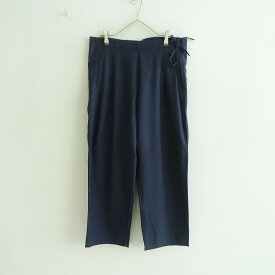 【難あり】カディー&コー Khadi and Co コットンウールツイルサイドリボンパンツ L 【中古】【62G52】