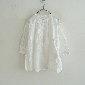 【定価2.5万】トゥジュー TOUJOURS ハーフスリーブギャザーブラウス 【中古】【62G52】