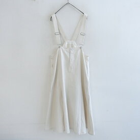 2023/ネストローブ アップサイクルリノ nest Robe UpcycleLino チノサスペンダーデッキスカート F 【中古】【91H52】