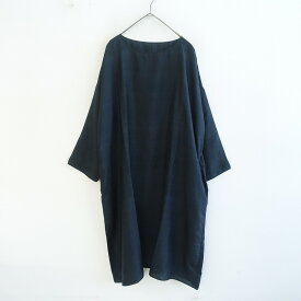 メゾンドソイル maison de soil カディシルクボックスシルエットワンピース 2 【中古】【02H52】