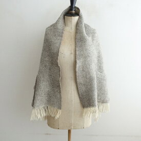 【定価1.4万】ラプアンカンクリ LAPUAN KANKURIT ショールウィズポケット 【中古】【71J52】