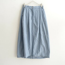 【2025/定価2.9万】ネストローブ アップサイクルリノ nest Robe UpcycleLino ダンガリータックバルーンスカート F 【中古】【62A62】