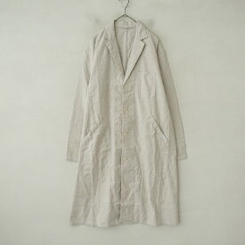 【美品/定価3.5万】アップサイクルリノ×ワイフアンドハズバンド UpcycleLino×WIFE&HUSBAND アトリエコート 2 【中古】【11B62】