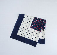 チクリン chiclin ドットシルクスカーフ 【中古】【41D62】