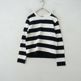 【定価2.0万】オールドマンズテーラー R&D.M.Co- 裏起毛ボーダークルーネックロングスリーブTシャツ 【中古】【92D62】