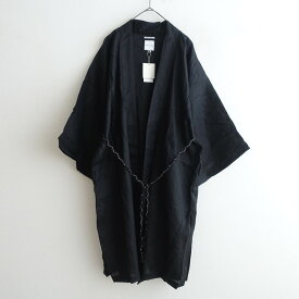 【定価1.9万】ソウソウ SOU SOU 麻小袖羽織長竹カーディガン - 【中古】【51H62】