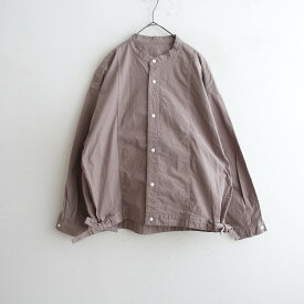 トゥジュー TOUJOURS バンドカラーサイドリボンシャツジャケット 2 【中古】【01I62】