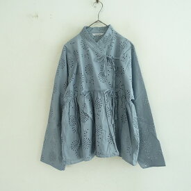 【2025SS/定価5.9万】トゥジュー TOUJOURS INDIAN LACE EMBROIDERY COTTON CLOTH/Rabari Jacket 2 【中古】【50J62】